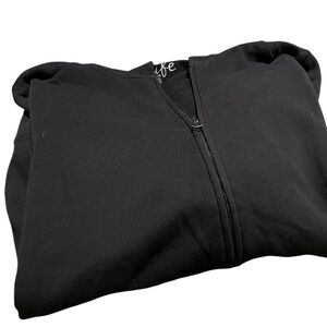 Made for Life size ladies XL Black Zip-Up Hoodie excellent condition